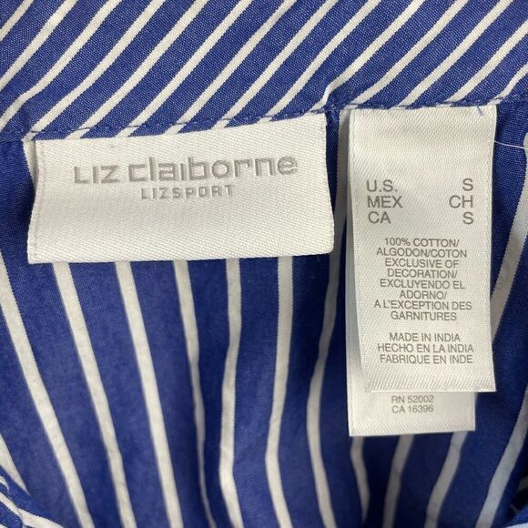 Liz Claiborne LizSport Button Down Shirt Size S EUC - Picture 6 of 6